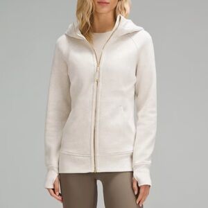 Scuba Full-Zip Hoodie in Bone